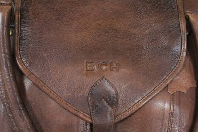 Leather bag embossing